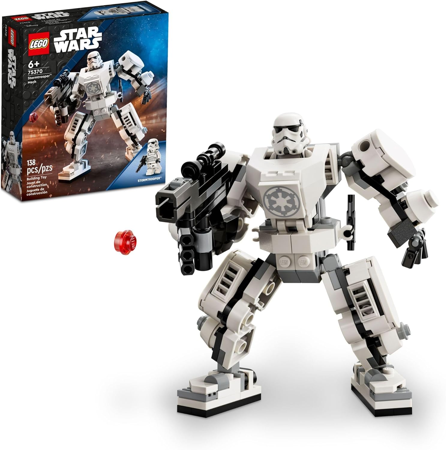 Lego Star Wars Stormtrooper Mech 75370 Star Wars Collectible for Kids, This Buildable Star Wars Acti