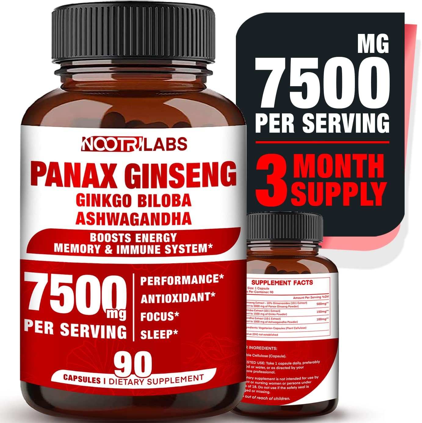 Korean Red Panax Ginseng 7500m…