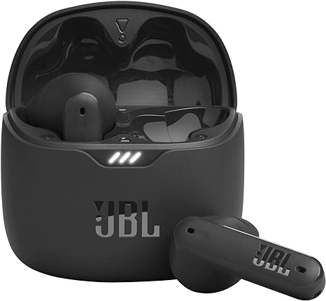 JBL Tune Flex - True Wireless Noise Cancelling Earbuds (Black), Small