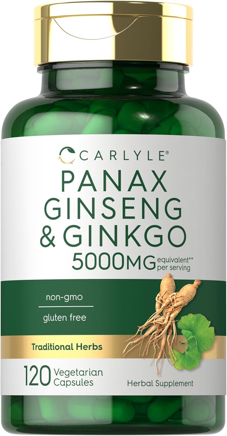 Carlyle Panax Ginseng + Ginkgo Biloba | 120 Vegetarian 