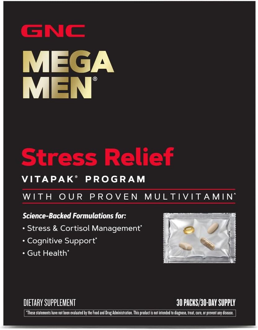 GNC Mega Men Stress Relief VitaPak - 30 Packs