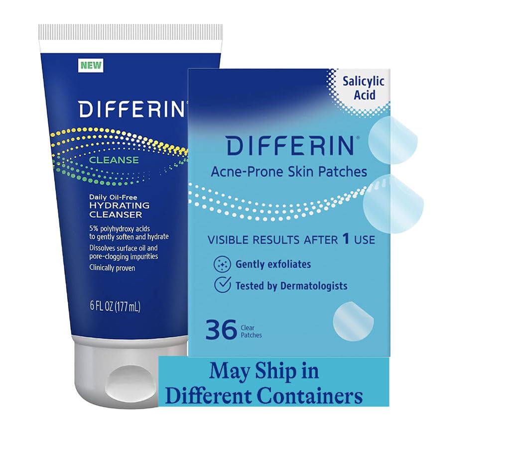 Differin Hydrating Cleanser and Patch Se…