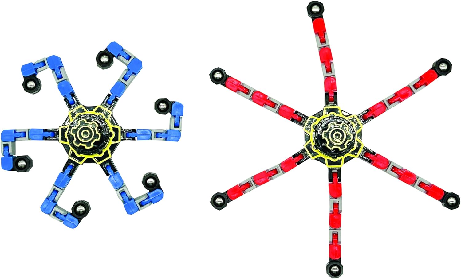 Raymond Geddes Stackable Spider Star Spinner Fidget Toy (12 Pack) - Calming Transformable Fidget Spi