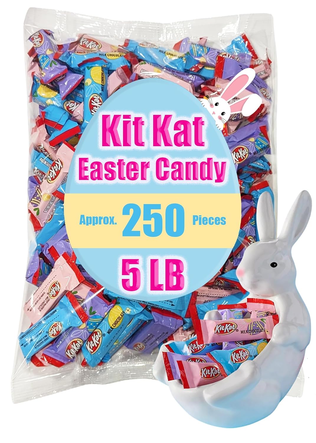 Kit Kat Easter Candy - 5 LB bag of Kitkat Easter Chocolate Bars