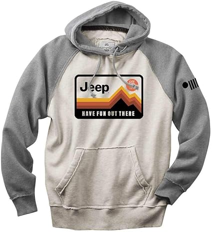 Jeep Mens Have Fun Out There Vintage Hoodie