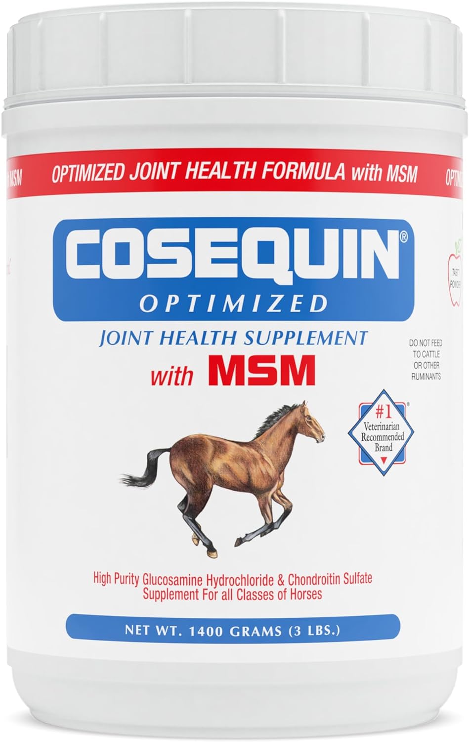 Nutramax Cosequin Optimized with MSM Joint Health Supplement for Horses - Powder with Glucosamine an