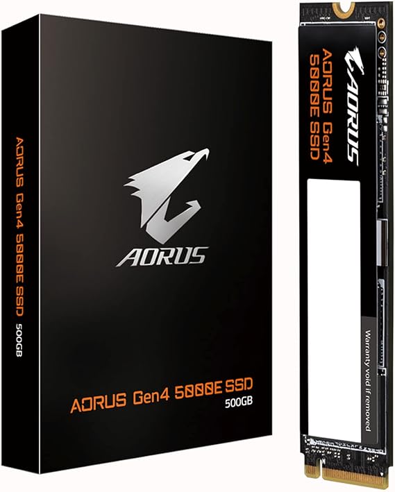 GIGABYTE AORUS Gen4 5000E SSD 500GB PCIe 4.0 NVMe M.2 I