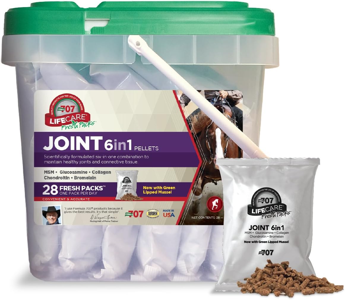 Formula 707 Joint 6in1 Equine Supplement, Daily Fresh Packs – Support for Joint Integrity and Infl