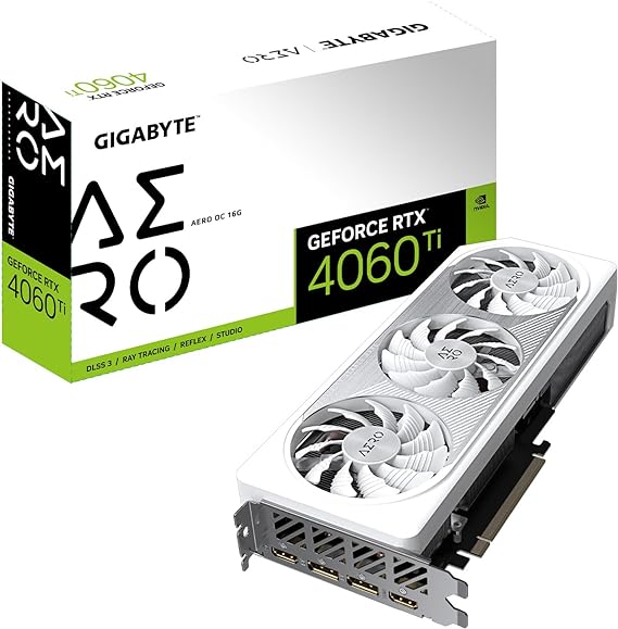 GIGABYTE GeForce RTX 4060 Ti AERO OC 16G Graphics Card,