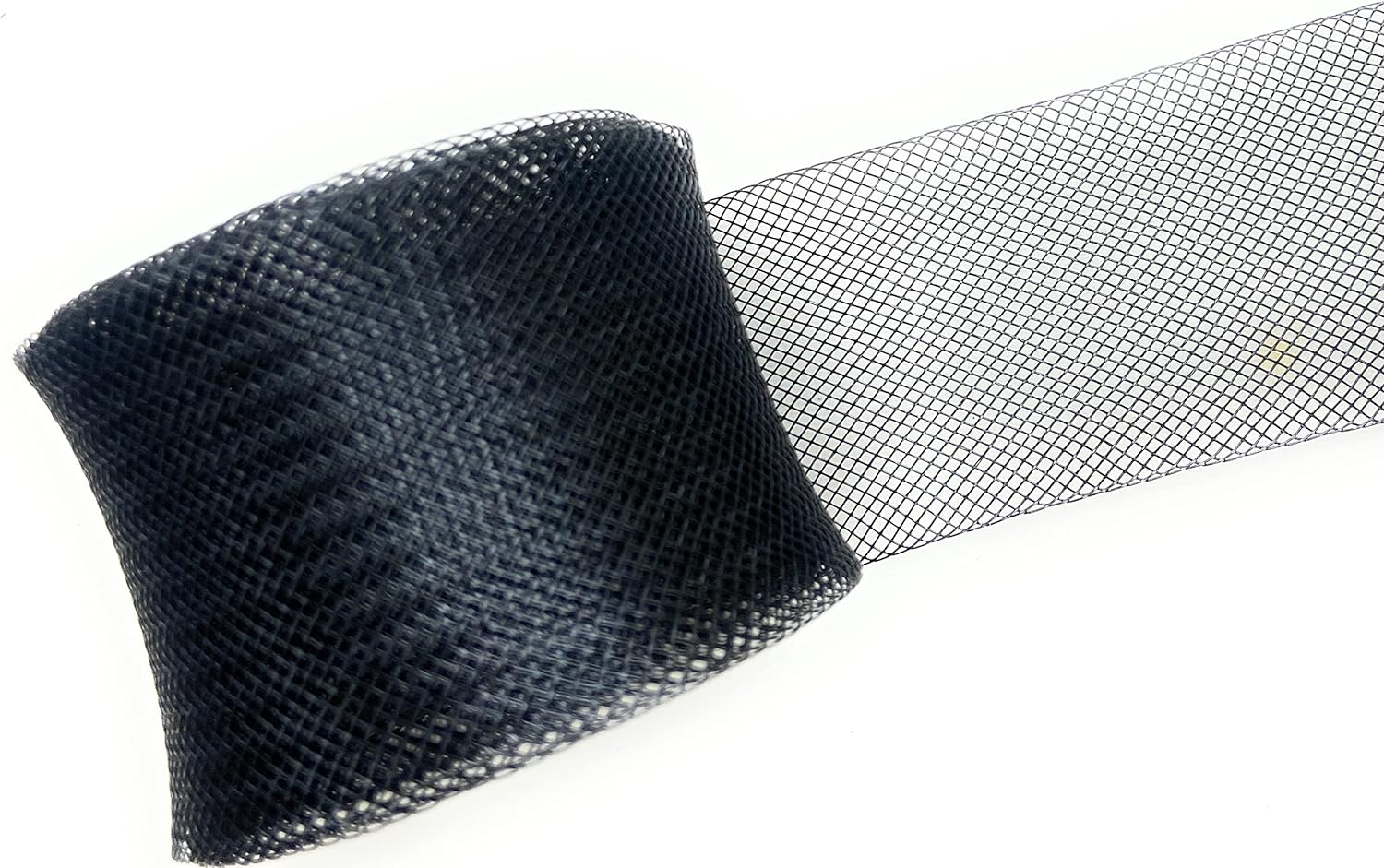 Stiff Black Horsehair Braid, Quality Polyester .5" -5 Yards -Black Horsehair)