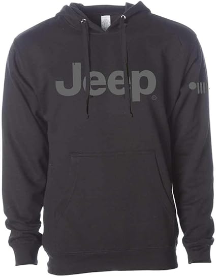 Detroit Shirt Company Mens Jeep® Text Hoodie Hooded Sw