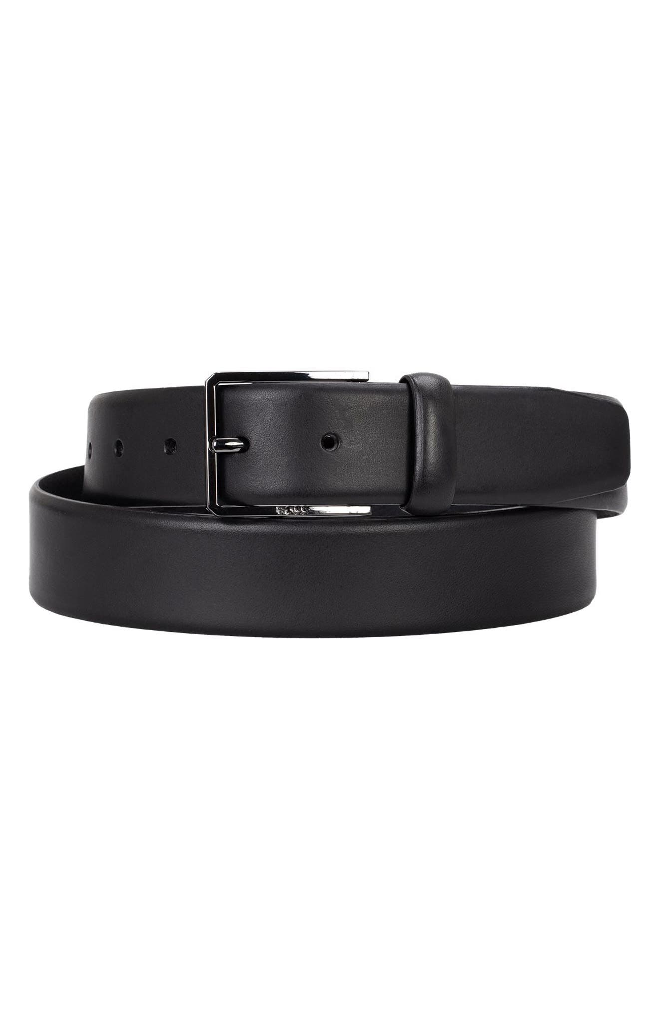 BOSS Cary Leather Belt Black Nordstrom