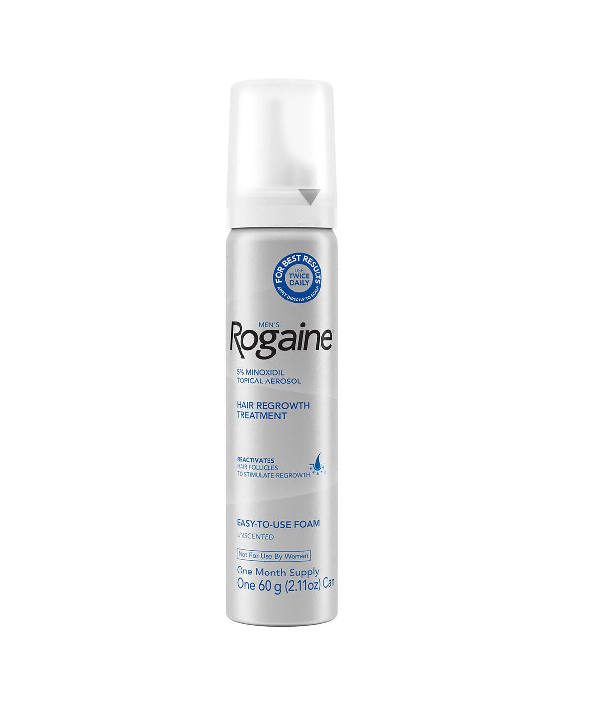 Men's Rogaine 5% Minoxidil Foam for Hair Loss and Hair 